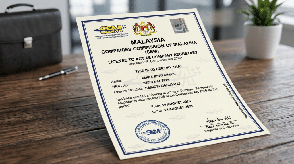 Company Secretary Malaysia Licence