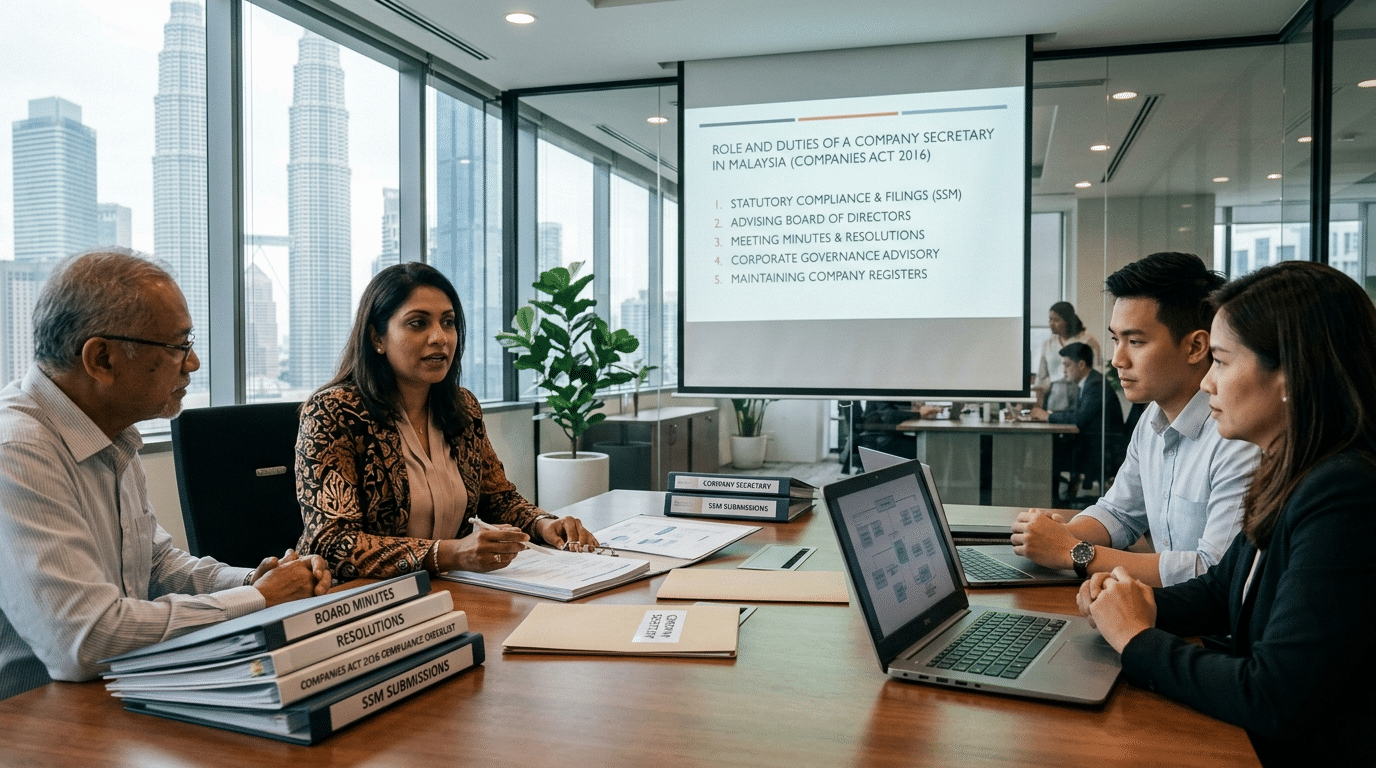 Role and Duties of a Company Secretary in Malaysia (Companies Act 2016)